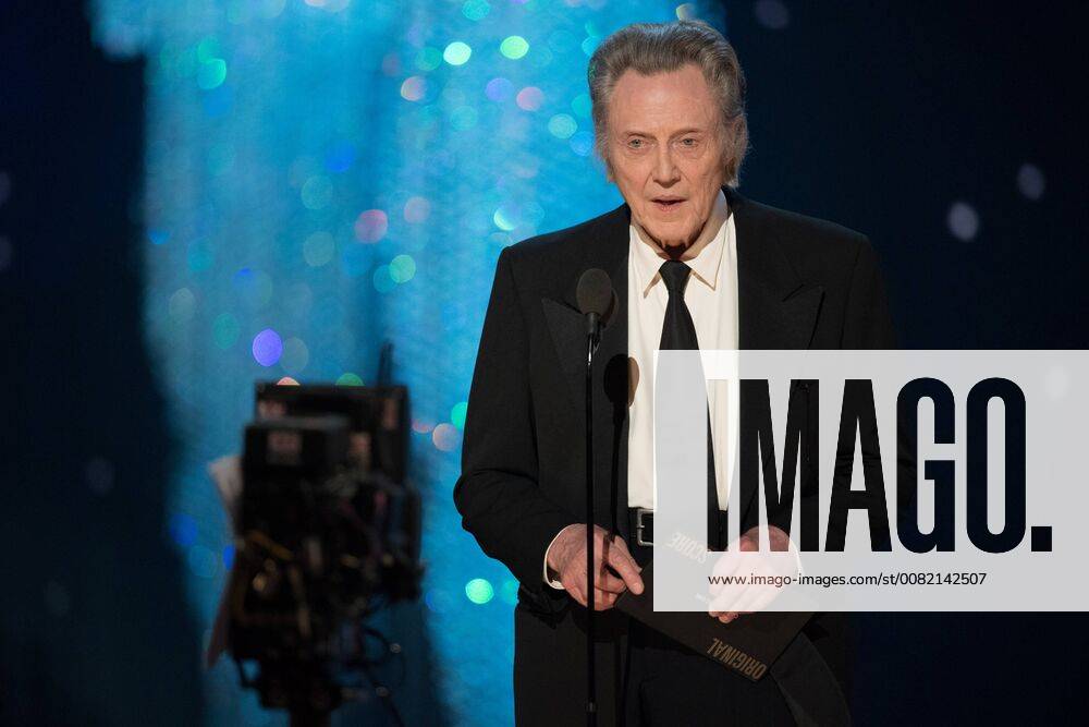 Christopher Walken presents the Oscar for achievement in music written for motion pictures (Original score) during the live ABC Telecast of The 90th Oscars® at the Dolby® Theatre in Hollywood, CA on Sunday