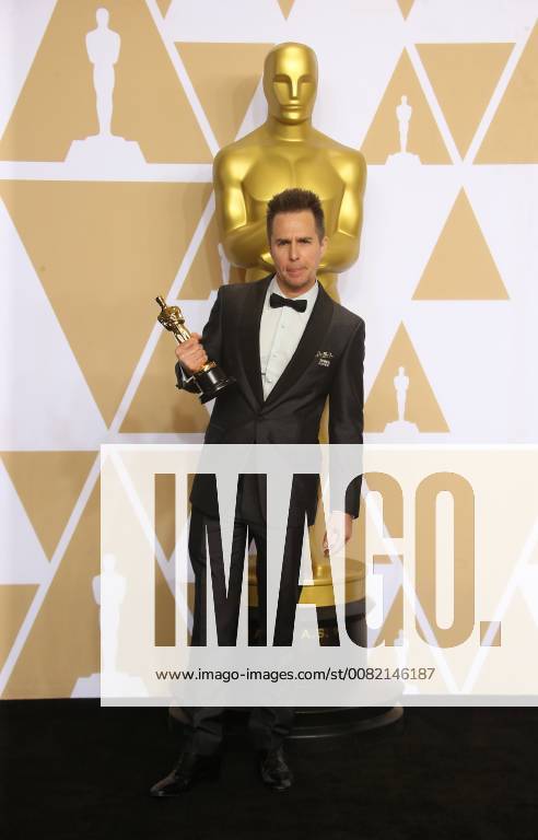 HOLLYWOOD, CA - MARCH 4: Sam Rockwell, in the press room at the 90th Academy Awards at the Dolby Theatre in Hollywood, California on March 4, 2018.