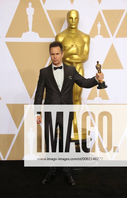HOLLYWOOD, CA - MARCH 4: Sam Rockwell, in the press room at the 90th Academy Awards at the Dolby Theatre in Hollywood, California on March 4, 2018.