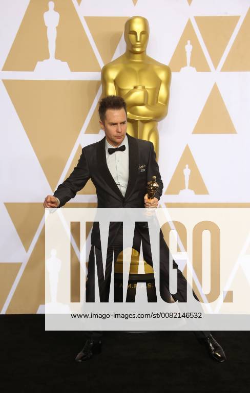 HOLLYWOOD, CA - MARCH 4: Sam Rockwell, in the press room at the 90th Academy Awards at the Dolby Theatre in Hollywood, California on March 4, 2018.