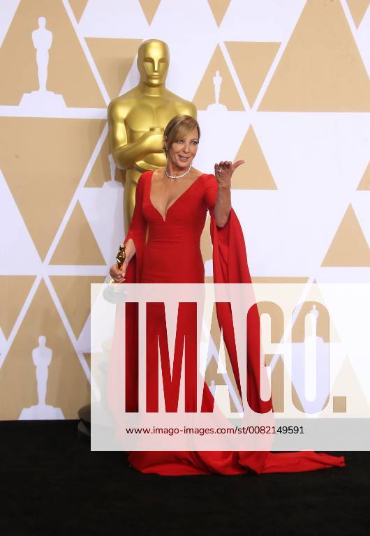 HOLLYWOOD, CA - MARCH 4: Allison Janney, in the press room at the 90th Academy Awards at the Dolby Theatre in Hollywood, California on March 4, 2018.