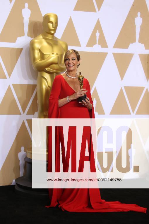 HOLLYWOOD, CA - MARCH 4: Allison Janney, in the press room at the 90th Academy Awards at the Dolby Theatre in Hollywood, California on March 4, 2018.