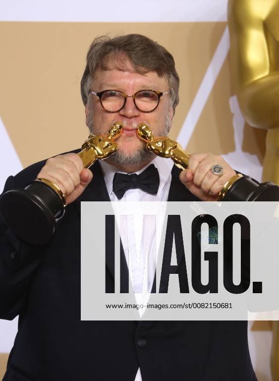 HOLLYWOOD, CA - MARCH 4: Guillermo del Toro, in the press room at the 90th Academy Awards at the Dolby Theatre in Hollywood, California on March 4, 2018.