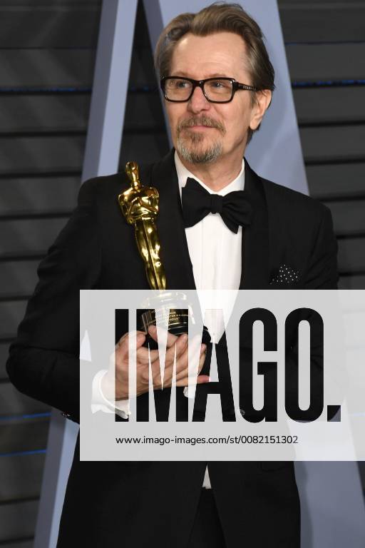 2018 Vanity Fair Oscar Party a Los Angeles. 04 March 2018 - Los Angeles, California - Gary Oldman. 2018 Vanity Fair Oscar Party following the 90th Academy Awards held at the Wallis Annenberg Center for the Performing Arts. Photo Credit: Birdie Thompson AdMedia 224702 2018-03-04 CA Los Angeles Etats-Unis