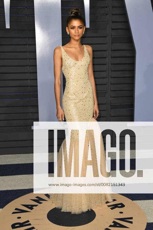 2018 Vanity Fair Oscar Party a Los Angeles. 04 March 2018 - Los Angeles, California - Zendaya. 2018 Vanity Fair Oscar Party following the 90th Academy Awards held at the Wallis Annenberg Center for the Performing Arts. Photo Credit: Birdie Thompson AdMedia 224702 2018-03-04 CA Los Angeles Etats-Unis