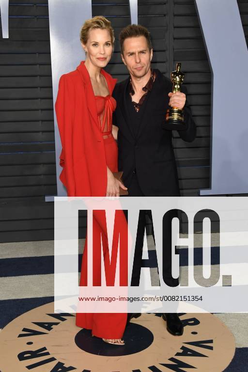 2018 Vanity Fair Oscar Party a Los Angeles. 04 March 2018 - Los Angeles, California - Leslie Bibb, Sam Rockwell. 2018 Vanity Fair Oscar Party following the 90th Academy Awards held at the Wallis Annenberg Center for the Performing Arts. Photo Credit: Birdie Thompson AdMedia 224702 2018-03-04 CA Los Angeles Etats-Unis