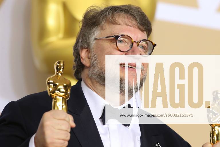 HOLLYWOOD, CA - MARCH 4: Guillermo del Toro, in the press room at the 90th Academy Awards at the Dolby Theatre in Hollywood, California on March 4, 2018.