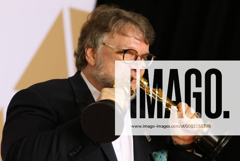 HOLLYWOOD, CA - MARCH 4: Guillermo del Toro, in the press room at the 90th Academy Awards at the Dolby Theatre in Hollywood, California on March 4, 2018.