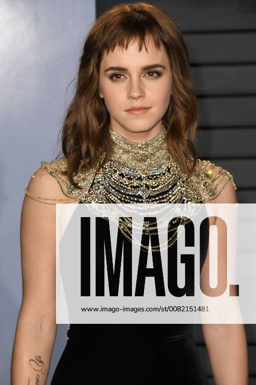 Los Angeles, CA, U.S. - 04 March 2018 - Los Angeles, California - Emma Watson. 2018 Vanity Fair Oscar Party following the 90th Academy Awards held at the Wallis Annenberg Center for the Performing Arts. Photo Credit: AdMedia Los Angeles U.S. - ZUMAa123 20180304_zaa_a123_1305