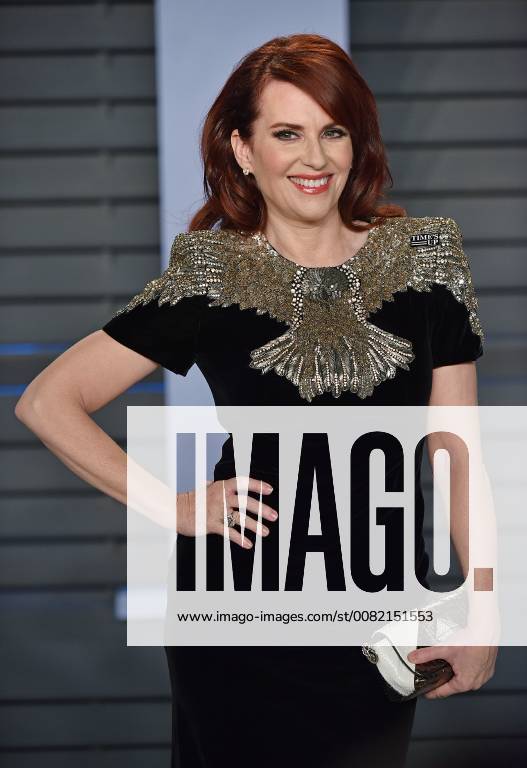 Megan Mullally arrives for the Vanity Fair Oscar Party at the Wallis Annenberg Center for the Performing Arts in Beverly Hills, California on March 4, 2018. LAP201803043047 CHRISTINExCHEW