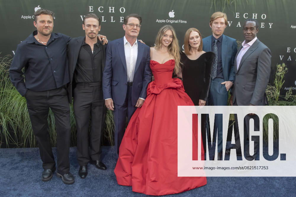 Echo Valley New York Premiere in New York, USA - 04 Jun 2025 (L-R) Michael Pearce, Edmund Donovan, Kyle MacLachlan, Sydney Sweeney, Julianne Moore, Domhnall Gleeson and Albert Jones attend the Echo Valley New York Premiere at AMC Lincoln Square. New York United States