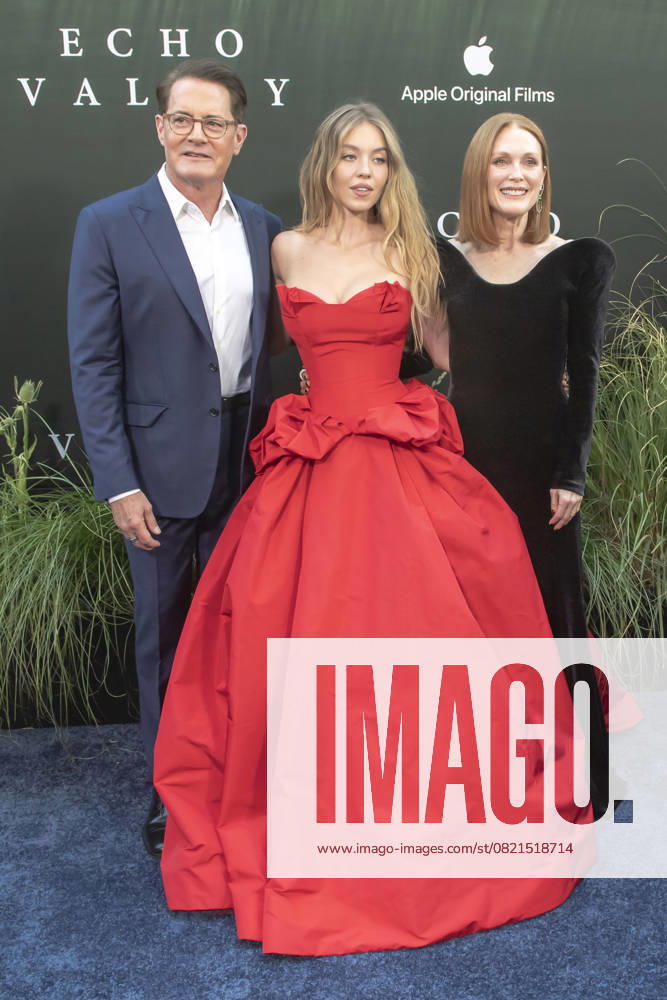 (L-R) Kyle MacLachlan, Sydney Sweeney and Julianne Moore attend the Echo Valley New York Premiere at AMC Lincoln Square. New York United States - ZUMAs197 20250604_aaa_s197_483