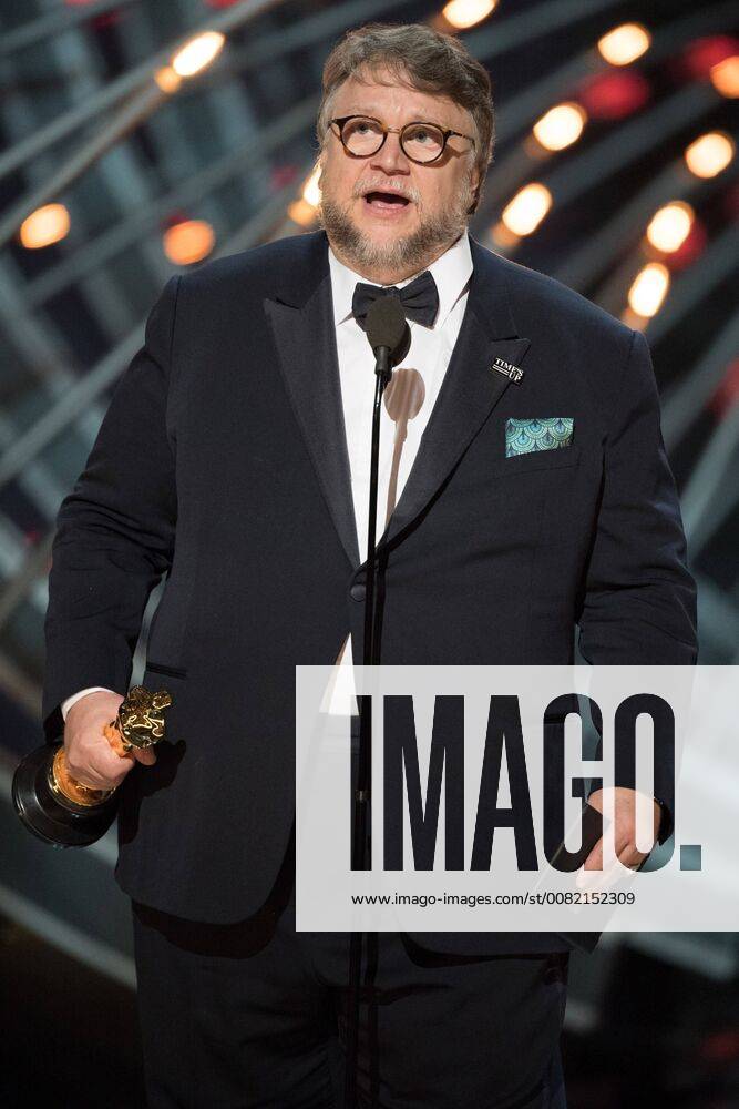 Guillermo del Toro accepts the Oscar for achievement in directing for work on The Shape of Water during the live ABC Telecast of The 90th OscarsÂ® at the DolbyÂ® Theatre in Hollywood, CA on Sunday
