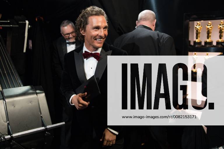 Matthew McConaughey backstage during the live ABC Telecast of The 90th Oscars® at the Dolby® Theatre in Hollywood, CA on Sunday