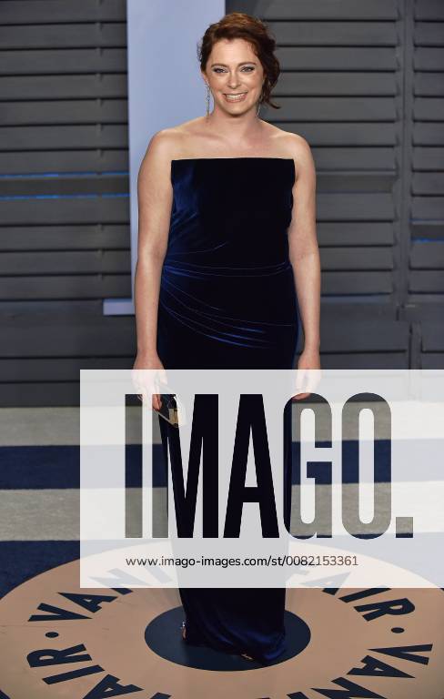 Rachel Bloom arrives for the Vanity Fair Oscar Party at the Wallis Annenberg Center for the Performing Arts in Beverly Hills, California on March 4, 2018. LAP201803043073 CHRISTINExCHEW