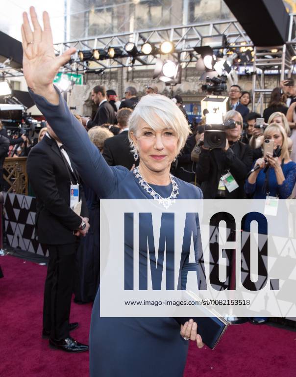 Helen Mirren arrives for the live ABC Telecast of The 90th Oscars® at the Dolby® Theatre in Hollywood, CA on Sunday