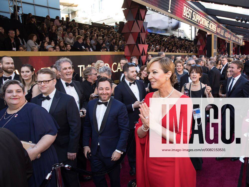 Allison Janney, Oscar nominee for actress in a supporting role, arrives on the red carpet before the live ABC Telecast of The 90th OscarsÂ® at the DolbyÂ® Theatre in Hollywood, CA on Sunday