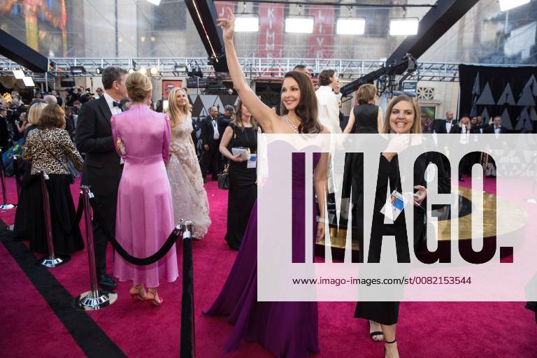 Ashley Judd arrives on the red carpet of The 90th Oscars® at the Dolby® Theatre in Hollywood, CA on Sunday