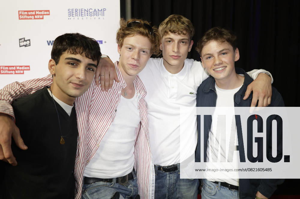 Loran Alhasan, Arsseni Bultmann, Jonathan Kriener and Nico Marischka at the premiere of the ZDFneo series Chabos at the 11 Series Camp Festival 2025 at the Cinenova cinema in Cologne, 05 06 2025 Foto:xR.xSchmiegeltx xFuturexImagex chabos_5643