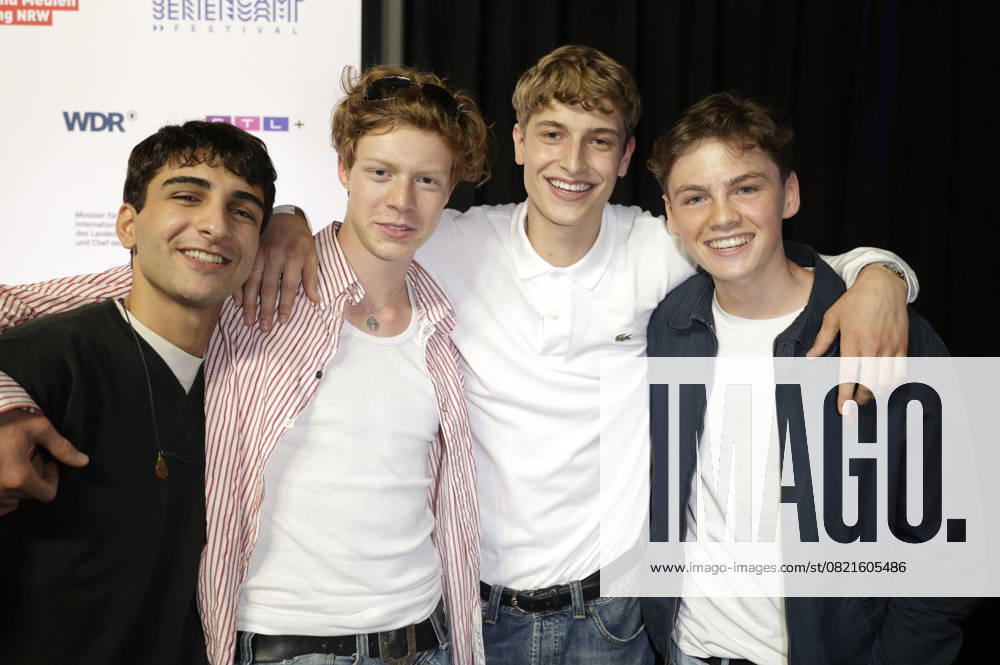 Loran Alhasan, Arsseni Bultmann, Jonathan Kriener and Nico Marischka at the premiere of the ZDFneo series Chabos at the 11 Series Camp Festival 2025 at the Cinenova cinema in Cologne, 05 06 2025 Foto:xR.xSchmiegeltx xFuturexImagex chabos_5644