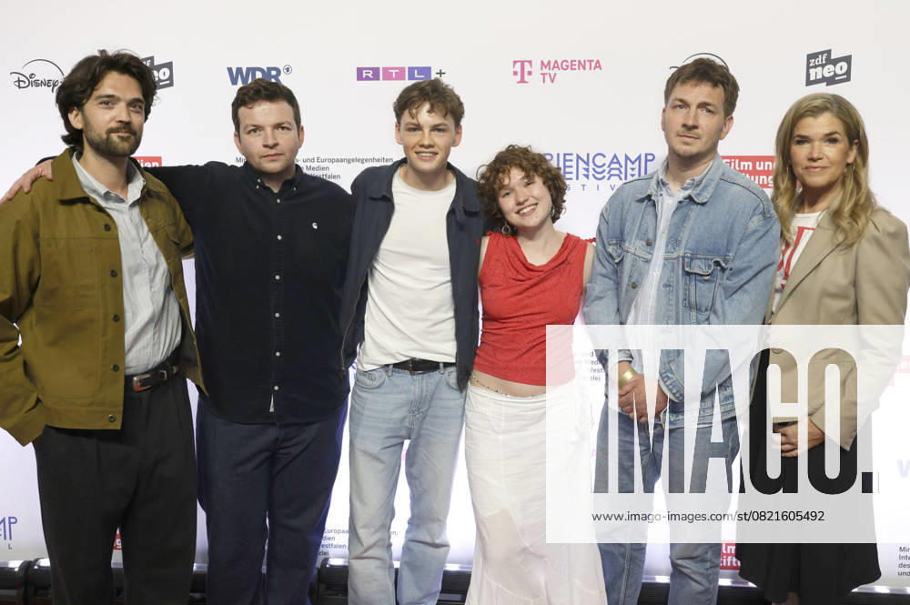 Mickey Paatzsch, Arkadij Khaet, Nico Marischka, Mathilda Smidt, Johannes Kienast and Anke Engelke at the premiere of the ZDFneo series Chabos at the 11 Series Camp Festival 2025 at the Cinenova cinema in Cologne, 05 06 2025 Foto:xR.xSchmiegeltx xFuturexImagex chabos_5650