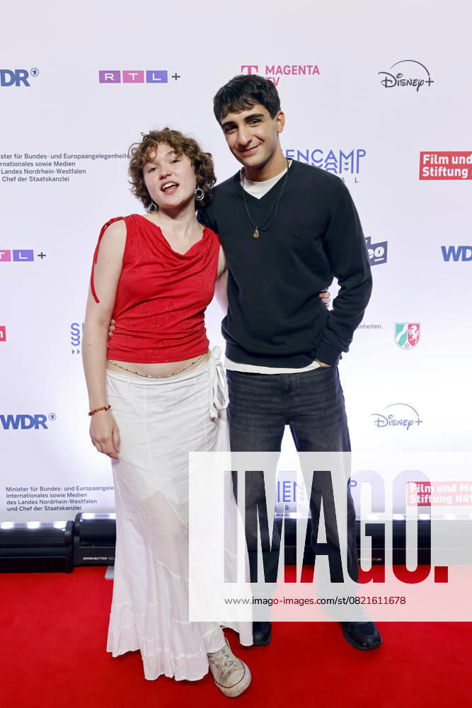 Actress Mathilda Smidt and actor Loran Alhasan at the premiere of the series Chabos at the 11 Series Camp Festival 2025 at Cinenova Cinema Cologne, 05 06 2025 NRW Germany