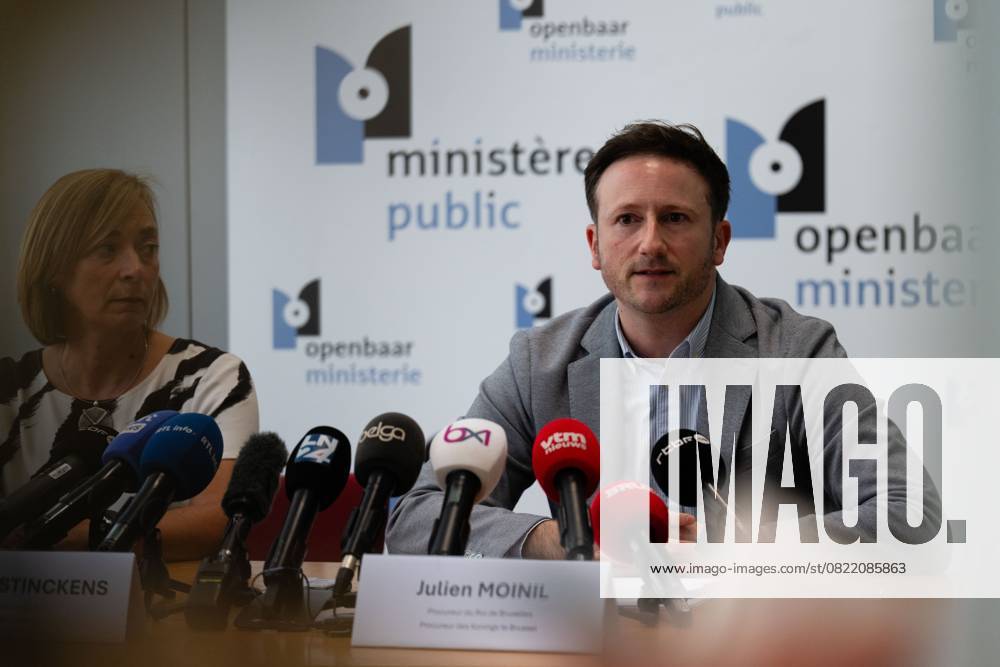 Brussels King s Prosecutor Julien Moinil pictured during a press conference about the file on the death of Fabian (11) on Wednesday 11 June 2025 in Brussels. The 11-year-old Fabian died after he was was chased and hit by a police car, at the Elisabeth park in Ganshoren. MARIUS BURGELMAN MariusxBurgelman 126686592