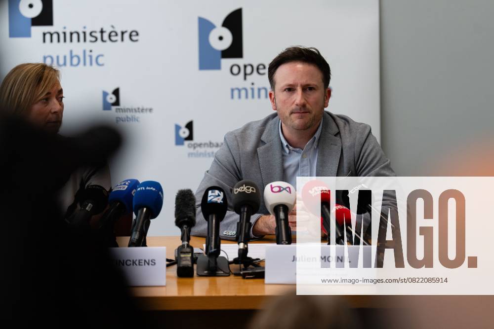 Brussels King s Prosecutor Julien Moinil pictured during a press conference about the file on the death of Fabian (11) on Wednesday 11 June 2025 in Brussels. The 11-year-old Fabian died after he was was chased and hit by a police car, at the Elisabeth park in Ganshoren. MARIUS BURGELMAN MariusxBurgelman 126686593
