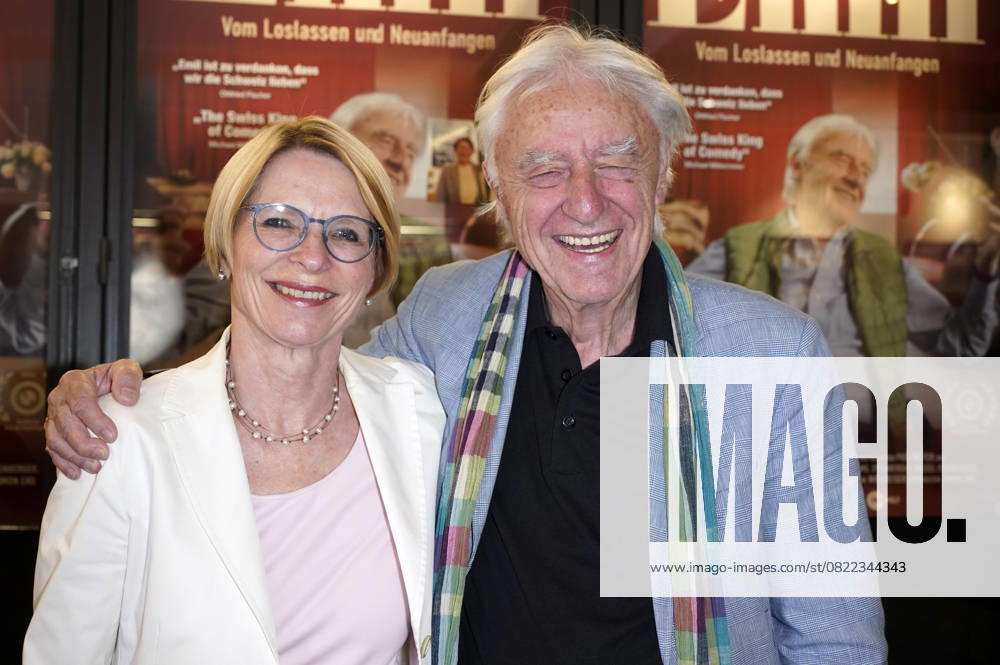 Livia Leu and Emil Steinberger at the premiere of the documentary Typisch Emil Vom Loslassen und Neuanfangen at Kant Kino Berlin, 16 06 2025 Foto:xT.xBartillax xFuturexImagex emil_5635