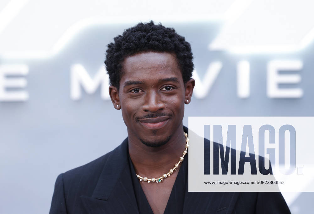Damson Idris arrives on the red carpet for the Apple Original Films & Warner Bros. Pictures F1 World Premiere in Times Square on Monday, June 16, 2025 in New York City. NYP20250616147 JOHNxANGELILLO
