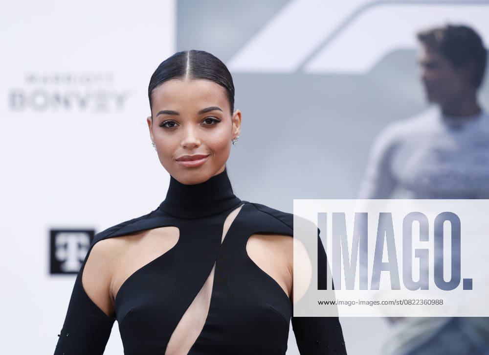Ella Balinska arrives on the red carpet for the Apple Original Films & Warner Bros. Pictures F1 World Premiere in Times Square on Monday, June 16, 2025 in New York City. NYP20250616121 JOHNxANGELILLO
