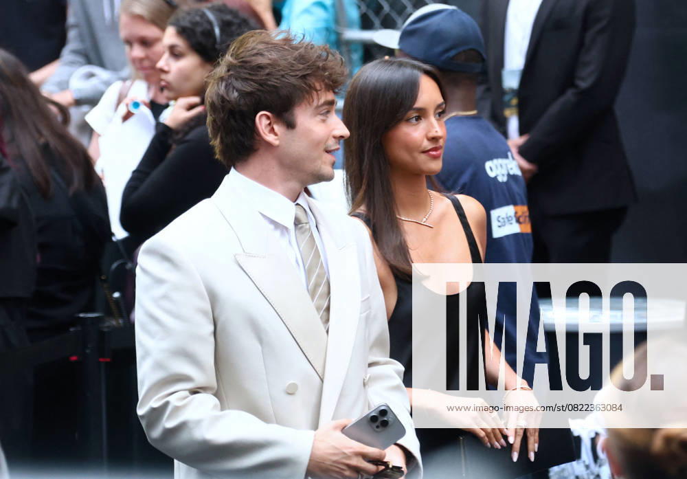 F1 World Premiere - Arrival - Charles Leclerc F1 Ferrari driver Charles Leclerc with his girlfriend Alexandra Saint Mleux arrive at the F1 movie world premiere in Times Square, New York on June 16, 2025. Photo by Charles Guerin ABACAPRESS.COM New York City NY United States