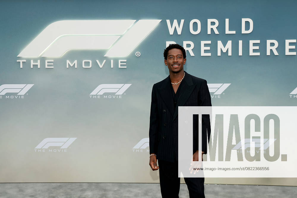 Red carpet arrivals for the World Premiere of Apple Original Films F1 The Movie in Times Square. F1 The Movie will be released in theatre s and in IMAX in partnership with Warner Bros. Pictures on June 27, 2025 Featuring: Damson Idris Where: New York, New York, United States When: 16 Jun 2025 Credit: Marion Curtis StarPix for Apple Original Films INSTARimages . NOT FOR USE BY NEWSPAPERS BASED IN THE UK.