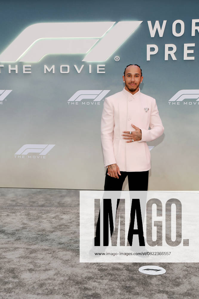 Red carpet arrivals for the World Premiere of Apple Original Films F1 The Movie in Times Square. F1 The Movie will be released in theatre s and in IMAX in partnership with Warner Bros. Pictures on June 27, 2025 Featuring: Lewis Hamilton Where: New York, New York, United States When: 16 Jun 2025 Credit: Marion Curtis StarPix for Apple Original Films INSTARimages . NOT FOR USE BY NEWSPAPERS BASED IN THE UK.