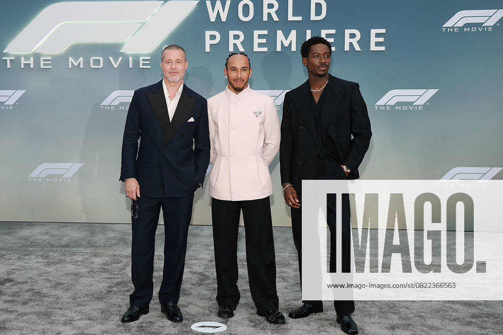 Red carpet arrivals for the World Premiere of Apple Original Films F1 The Movie in Times Square. F1 The Movie will be released in theatre s and in IMAX in partnership with Warner Bros. Pictures on June 27, 2025 Featuring: Brad Pitt, Lewis Hamilton and Damson Idris Where: New York, New York, United States When: 16 Jun 2025 Credit: Marion Curtis StarPix for Apple Original Films INSTARimages . NOT FOR USE BY NEWSPAPERS BASED IN THE UK.