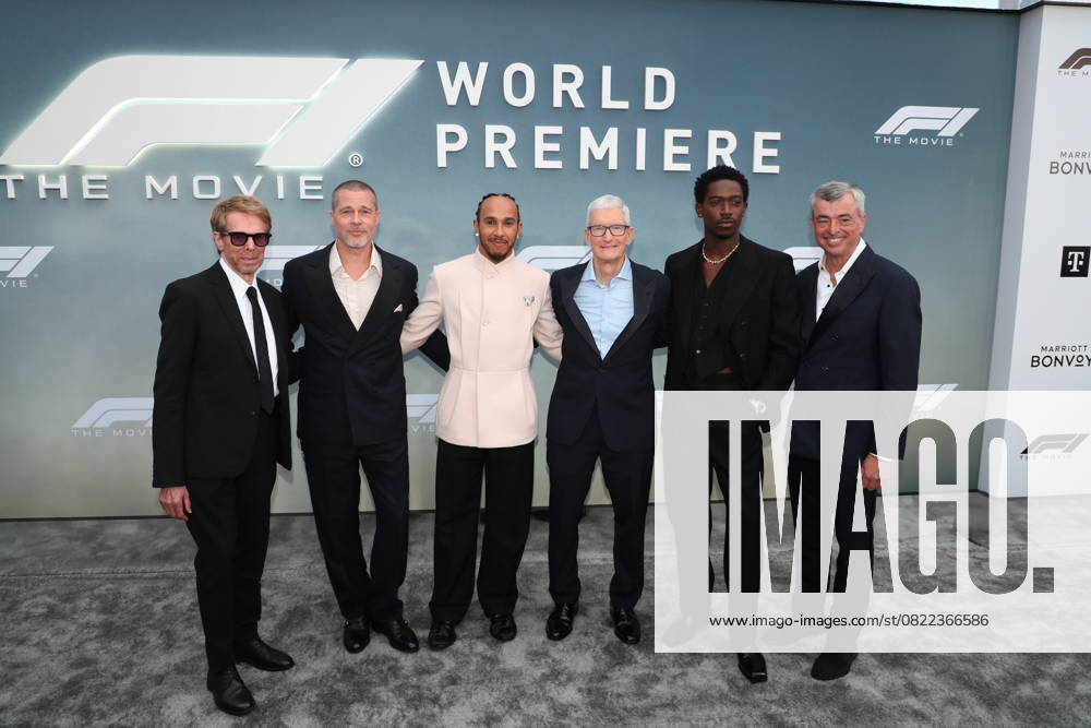 Red carpet arrivals for the World Premiere of Apple Original Films F1 The Movie in Times Square. F1 The Movie will be released in theatre s and in IMAX in partnership with Warner Bros. Pictures on June 27, 2025 Featuring: Jerry Bruckheimer, Brad Pitt, Lewis Hamilton, Tim Cook, Damson Idris and Eddy Cue Where: New York, New York, United States When: 16 Jun 2025 Credit: Marion Curtis StarPix for Apple Original Films INSTARimages . NOT FOR USE BY NEWSPAPERS BASED IN THE UK.