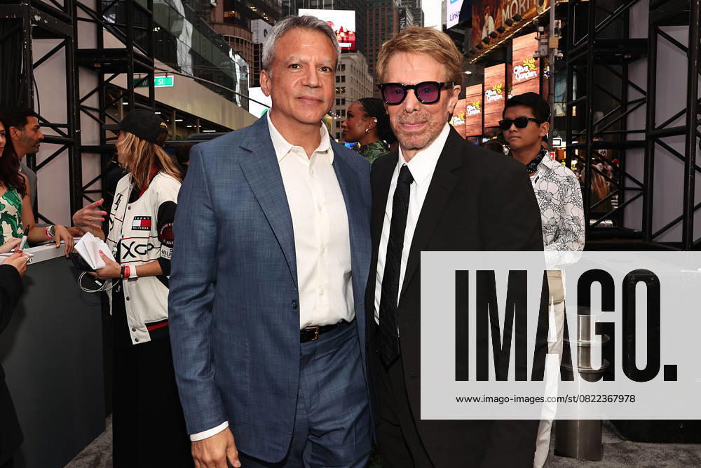 Red carpet arrivals for the World Premiere of Apple Original Films F1 The Movie in Times Square. F1 The Movie will be released in theatre s and in IMAX in partnership with Warner Bros. Pictures on June 27, 2025 Featuring: Michael De Luca and Jerry Bruckheimer Where: New York, New York, United States When: 16 Jun 2025 Credit: Dave Allocca Starpix INSTARimages . NOT FOR USE BY NEWSPAPERS BASED IN THE UK.