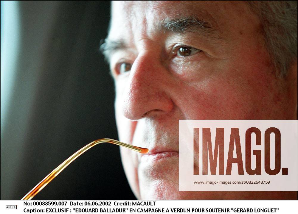 EXKLUSIV EDOUARD BALLADUR IN Kampagne A VERDUN für stützen GERARD LONGUET Porträt