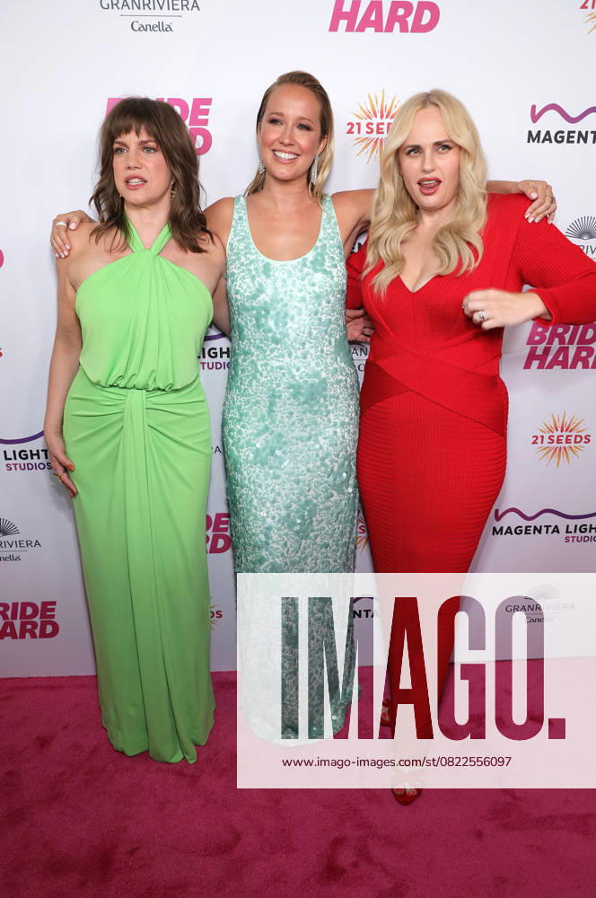 Los Angeles Premiere Of Bride Hard 18 June 2025 . Los Angeles, California - Anna Chlumsky, Anna Camp, Rebel Wilson At Los Angeles Premiere Of Bride Hard held at DGA Theater Complex in Los Angeles. Photo Credit: AdMedia Los Angeles CA United States
