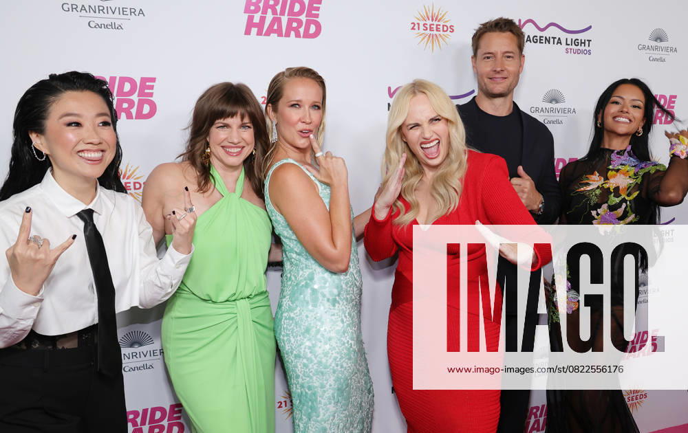 Los Angeles, California - Sherry Cola, Anna Chlumsky, Anna Camp, Rebel Wilson, Justin Hartley, Gigi Zumbado At Los Angeles Premiere Of Bride Hard held at DGA Theater Complex in Los Angeles. Los Angeles USA - ZUMAa123 20250618_zaa_a123_020