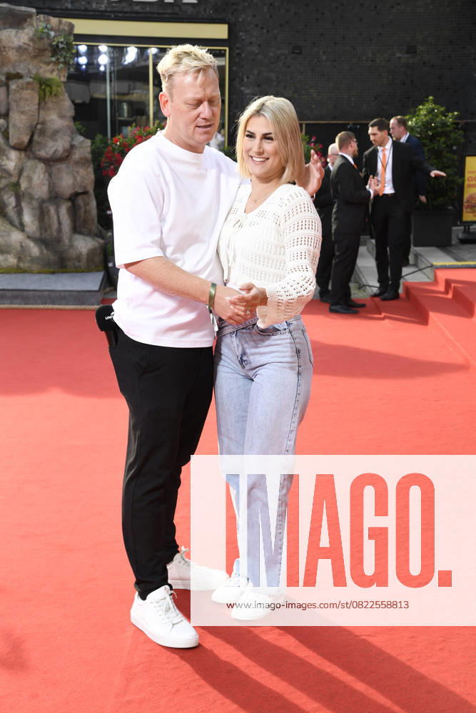 Jens Knossalla and Lia Mitrou at the premiere of JURASSIC WORLD DIE WIEDERGEBURT at the ZOO Palast in Berlin on 18 06 2025