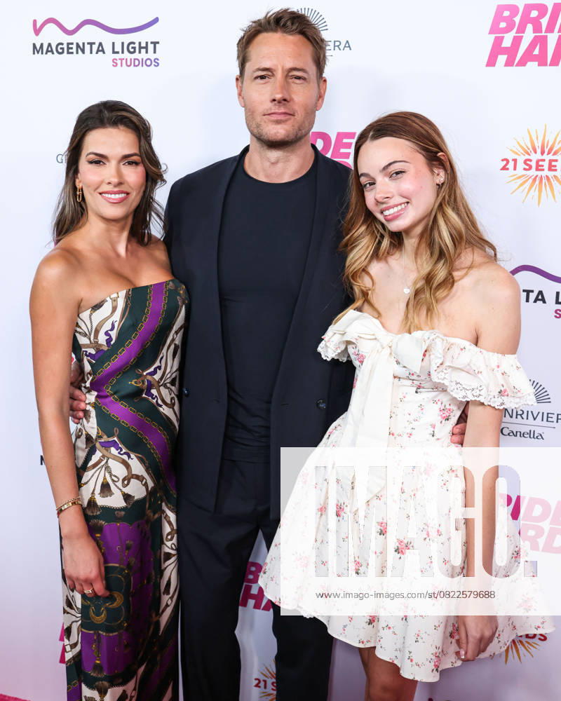 Los Angeles Premiere Of Magenta Light Studios Bride Hard Moroccan-American actress Sofia Pernas, American actor, producer, director, and writer Justin Hartley and Isabella Hartley arrive at the Los Angeles Premiere Of Magenta Light Studios Bride Hard held at the DGA Theater Complex at The Directors Guild of America in Los Angeles, California, United States. DGA Theater Complex at The Directors Guild of America, Los Angeles, California, USA California United States