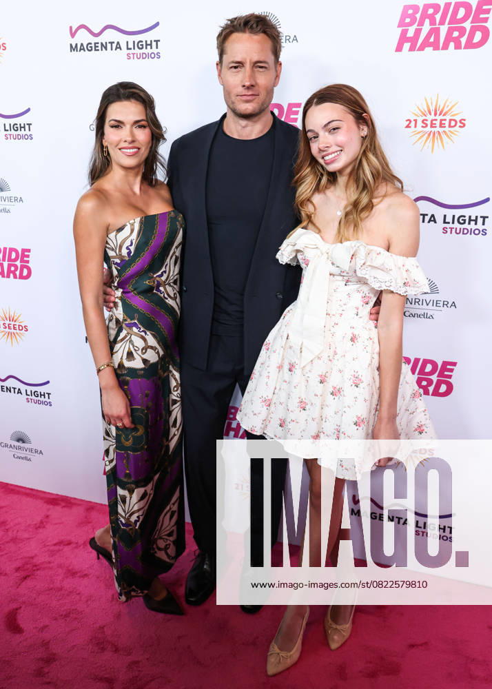 Los Angeles Premiere Of Magenta Light Studios Bride Hard Moroccan-American actress Sofia Pernas, American actor, producer, director, and writer Justin Hartley and Isabella Hartley arrive at the Los Angeles Premiere Of Magenta Light Studios Bride Hard held at the DGA Theater Complex at The Directors Guild of America in Los Angeles, California, United States. DGA Theater Complex at The Directors Guild of America, Los Angeles, California, USA California United States