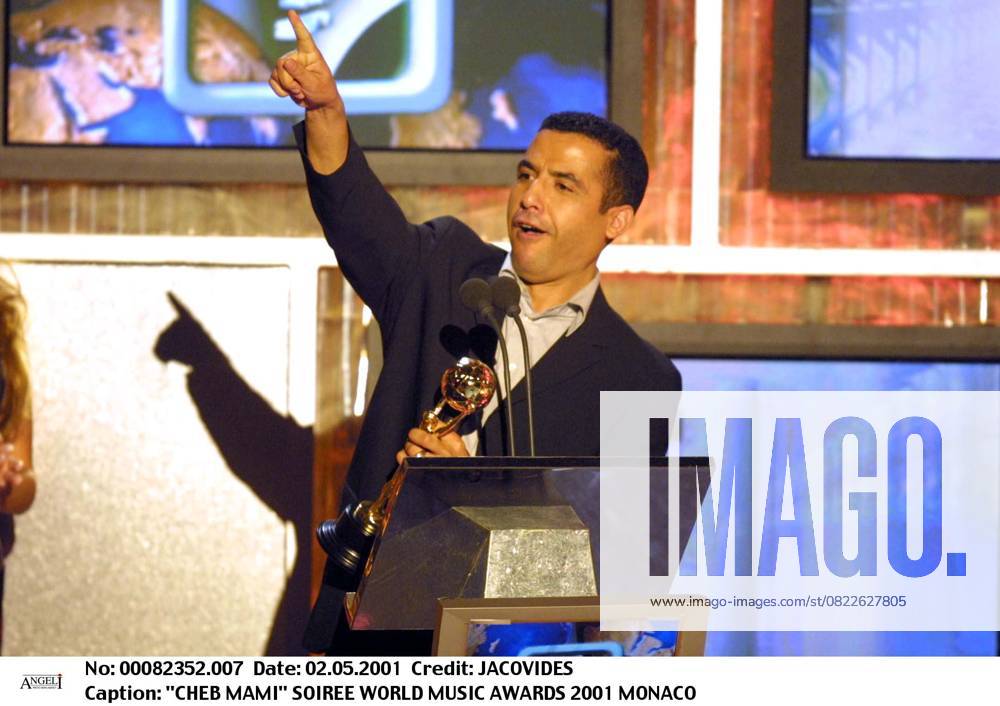 CHEB MAMI ABENDFEIER WORLD MUSIC AWARDS 2001 Monaco Plan AMERIKANISCH TROPHEE