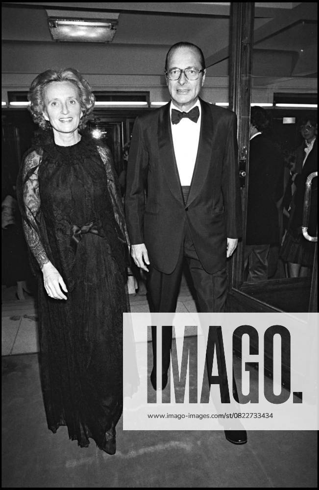 Archiv BERNARDETTE und JACQUES CHIRAC A L Opera von Paris Paris Frankreich