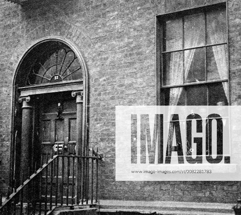 Scene of the murder of Lieutenant Mahon , one of the British Officers , at No.22 Lower Mount Street, Dublin - showing the bullet holes in the window. Fourteen men, a mixture of British Army intelligence officers, Royal Irish Constabulary officers and civilians (the Cairo Gang ) , were assassinated on the morning of 21 November 1920 by the IRA ., Ireland