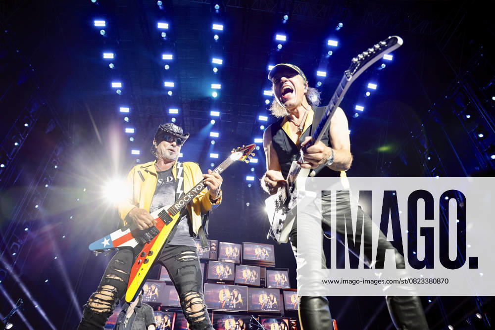 Scorpions performs at the Rock Imperium in Cartagena The band Scorpions during their concert at the Rock Imperium in Cartagena, on June 27, 2025, in Cartagena, Region of Murcia Spain This concert is part of the world tour with which the legendary German band celebrates its 60th anniversary The Rock Imperium Festival has established itself as one of the essential rock and metal events in Spain, and the performance of Scorpions will be one of the most anticipated moments of the event 27 JUNE 2025 CONCERT ROCK MUSIC BAND BAND ROCKERS GERMAN METAL TOUR Martin C Cartagena Region de Murcia Cartagena Region de Murcia Spain