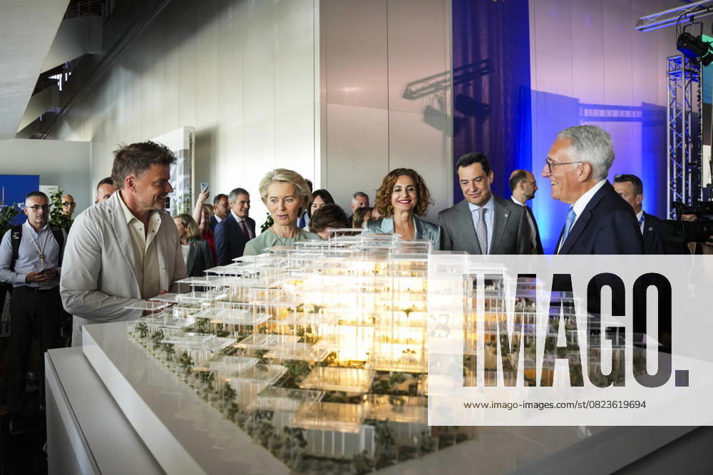 Groundbreaking ceremony for the Joint Research Center Seville The President of the European Commission, Ursula von der Leyen, during the groundbreaking ceremony for the Joint Research Center in the Navigation Pavilion of the Isla de la Cartuja in Seville, on June 30, 2025 in Seville Andalusia, Spain The President of the Regional Government of Andalusia and Co-President of the Committee of the Regions of the European Union, Juanma Moreno, speaks at the presentation ceremony, attended by the President of the European Commission, Ursula von der Leyen, and the First Vice-President of the Government and Minister of Finance, María Jesús Montero 30 JUNE 2025 María José Ló Sevilla Andalucia Sevilla Andalucia Espana
