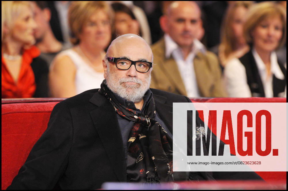 DEMIS ROUSSOS RECORDING OF THE PROGRAM VIVEMENT DIMANCHE SPECIALE AGE TENDRE ET TETE DE BOIS BROADCAST ON 02 27 2011 Paris France
