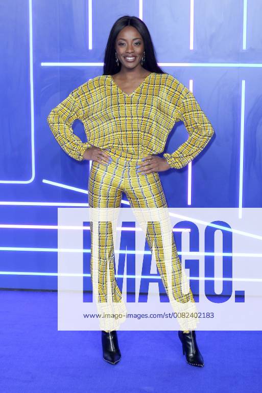 British television presenter AJ Odudu attends the European Premiere of Ready Player One at Vue West End in London. MARCH 19th 2018 MESx18643